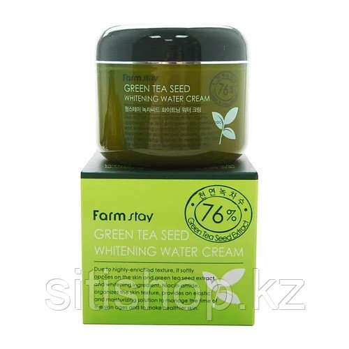 Farm Stay Green Tea Seed Whitening Water Cream (Увлажняющий крем с экстрактом зеленого чая) - фото 1 - id-p90937856