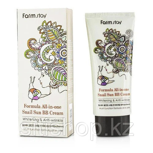 FarmStay All-In-One Snail Sun BB Cream - BB-крем солнцезащитный