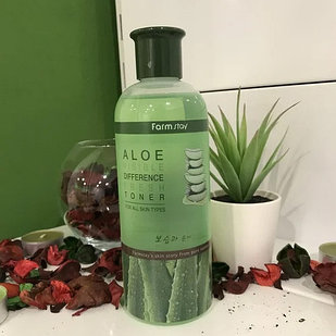 FarmStay Visible Difference White Toner (Aloe) - Увлажняющий и осветляющий тонер с экстрактом алоэ