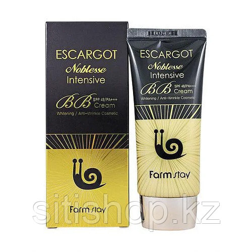 Farm Stay Escargot Noblesse Intensive BB Cream SPF 50 PA++- Восстанавливающий улиточный BB-крем