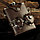 Мужской набор (Фляга 532 мл, 2 складные рюмки) нержавеющая сталь в кожаном чехле, фото 9