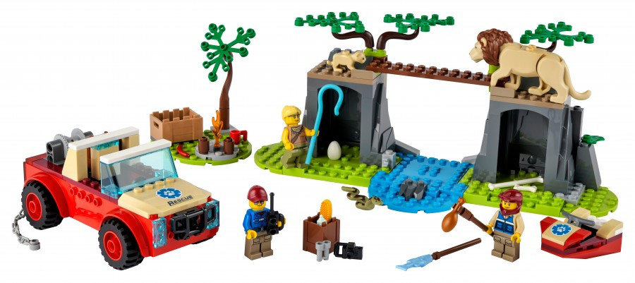 60301 Lego City Спасательный внедорожник для зверей, Лего Город Сити - фото 4 - id-p90937508
