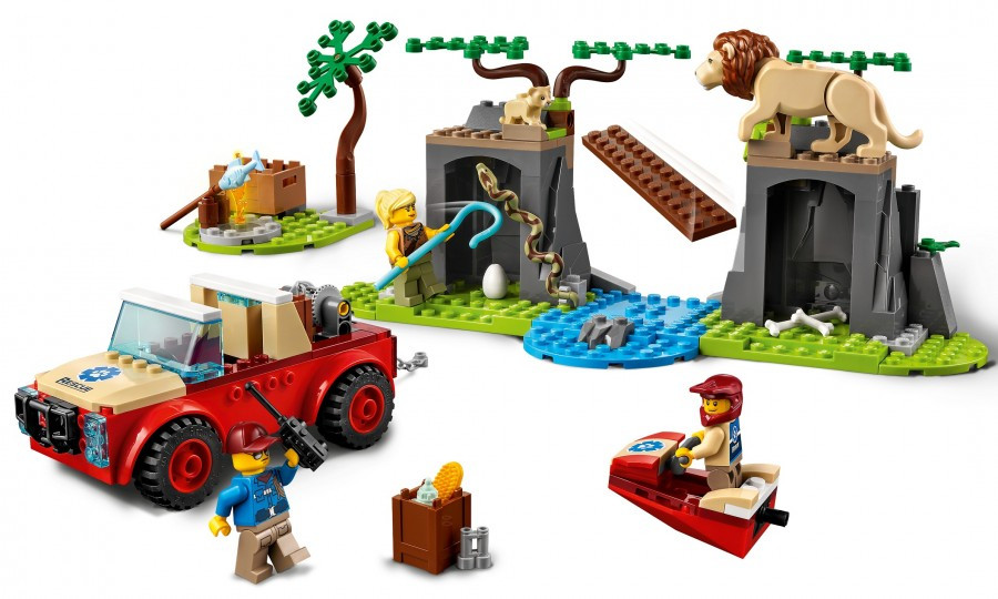 60301 Lego City Спасательный внедорожник для зверей, Лего Город Сити - фото 3 - id-p90937508