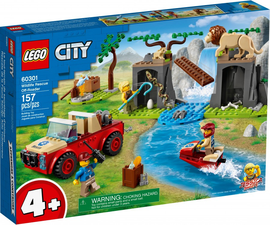 60301 Lego City Спасательный внедорожник для зверей, Лего Город Сити - фото 1 - id-p90937508