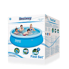 Круглый надувной бассейн, Bestway 57252, Fast Set Pool, размер 198х51 см, фото 3