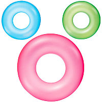 Детский надувной круг, Frosted Neon Swim Ring, Bestway 36022, размер 51 см