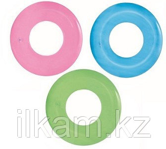 Детский надувной круг для плавания, Frosted Neon Swim Ring, Bestway 36025, размер 91 см, фото 2