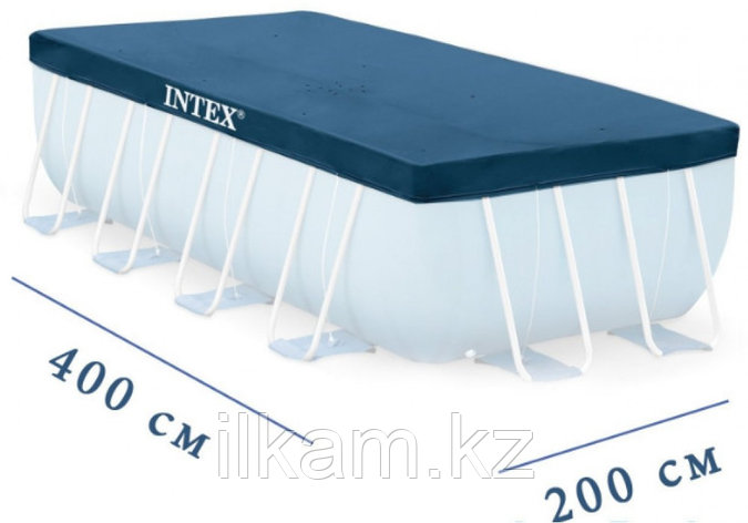 Чехол-тент для каркасного бассейна, Intex 28037, размер 400X200 см, фото 2