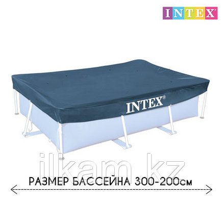 Чехол - тент для каркасного бассейна 28038 INTEX, размер 300 - 200 см, фото 1