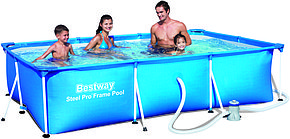 Каркасный бассейн Bestway 56411, Steel Pro Frame Pool, размер 300x200x66 см, с фильтром, фото 2