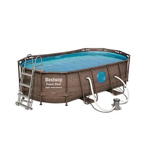 Каркасный бассейн Bestway 56714 "Power Steel Swim Vista II" размер 427 х 250 x 100 см, фото 2