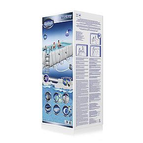 Каркасный бассейн Bestway 56465 "Power Steel Rectangular" размер 549 х 274 х 122 см, фото 1