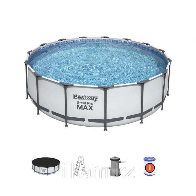 Каркасный бассейн Bestway 56438, Steel Pro MAX, размер 457х122 см
