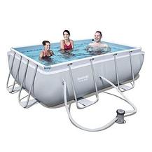 Прямоугольный каркасный бассейн, Power Steel Frame Pool, Bestway 56629, размер 282х196х84 см, фото 2