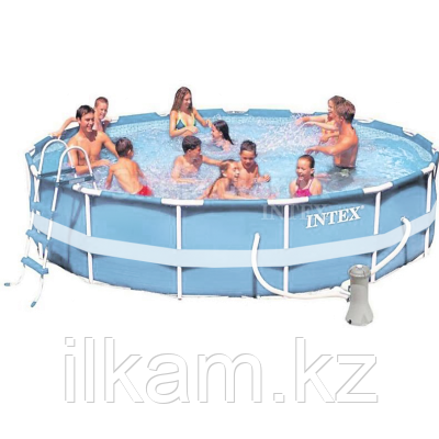 Круглый каркасный бассейн Intex размер 457х107 см