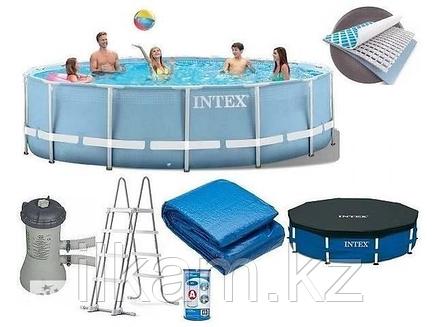 Круглый каркасный бассейн Intex размер 457х107 см, фото 3