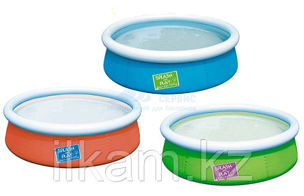 Детский круглый надувной бассейн, Fast Set Pool, Bestway 57241, размер 152х38 см, фото 2