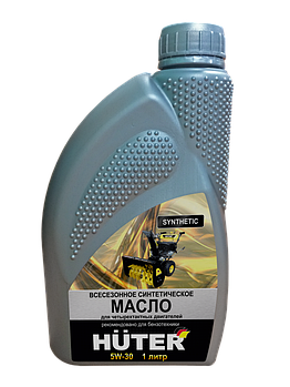 Масло моторное 5W-30 синтетическое для четырёхтактных двигателей Huter