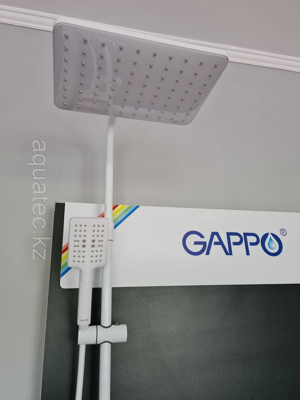 Душевая система с термостатом Gappo белый G2491-8 - фото 2 - id-p89937248
