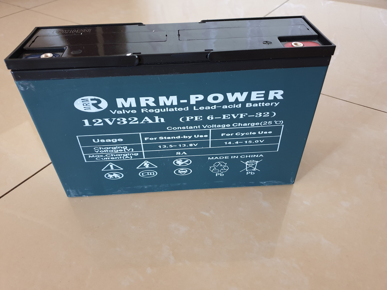 Тяговый свинцово-кислотный аккумулятор  MRM-POWER 12v 32Ah