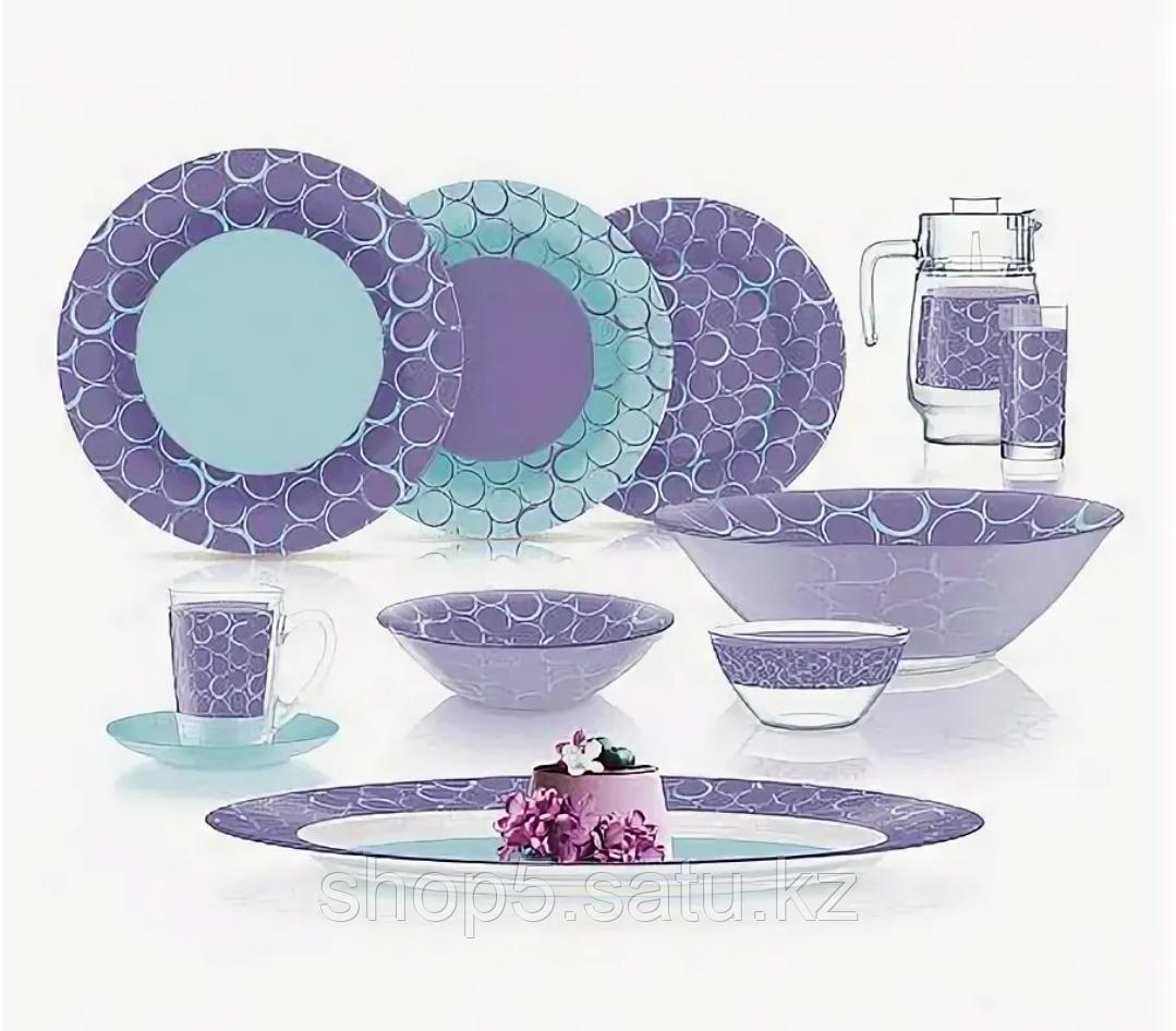 Soffici Purple столовый сервиз на 6 персон из 52 предметов (Софиши Пёрпл сервиз)