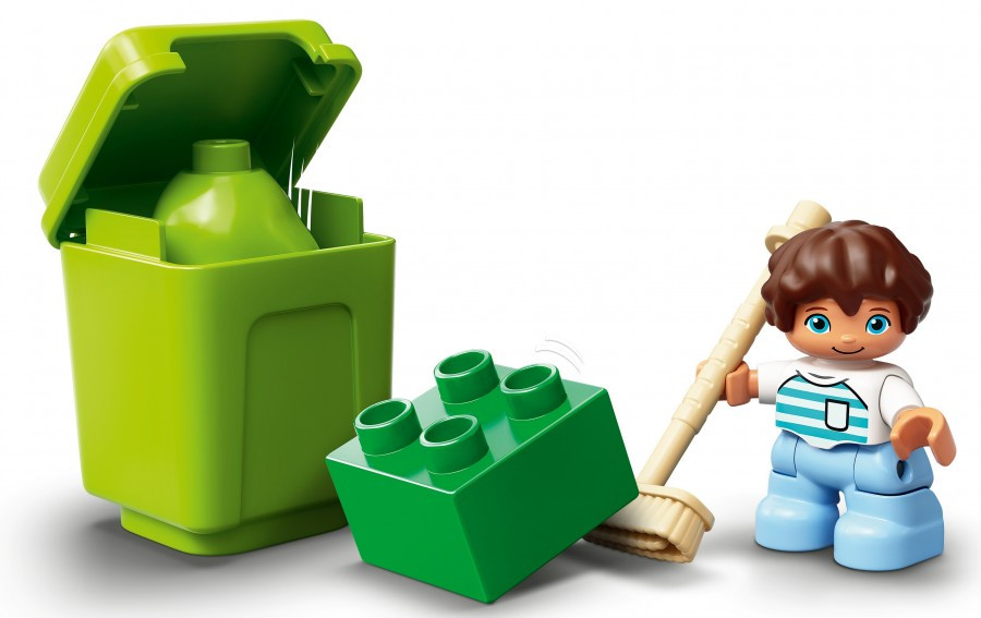 10945 Lego Duplo Қоқыс таситын к лік және қоқысты б лек жинауға арналған контейнерлер, Lego Duplo - фото 6 - id-p90937580