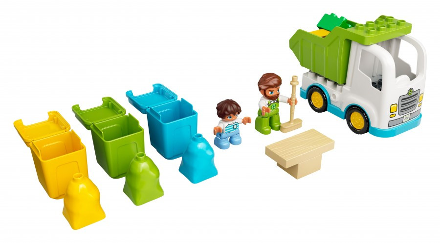 10945 Lego Duplo Қоқыс таситын к лік және қоқысты б лек жинауға арналған контейнерлер, Lego Duplo - фото 8 - id-p90937580