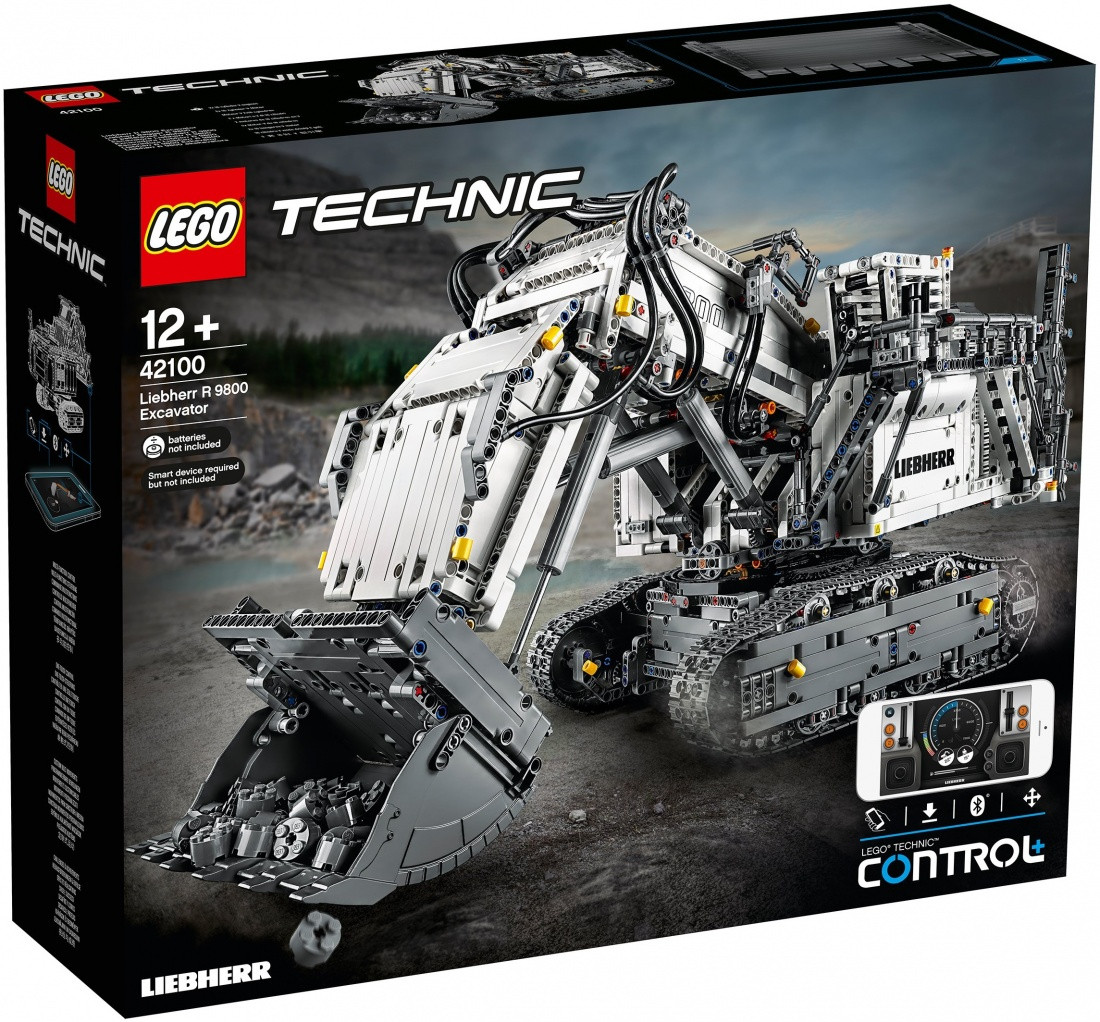 42100 Lego Technic Экскаватор Liebherr R 9800, Лего Техник