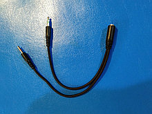 Адапетр Jack 3.5 mm F 4 pin/Jack 3.5 mm M x 2,