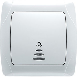 ЭЛЕКТРИЧЕСКИЙ ВЫКЛЮЧАТЕЛЬ КНОПОЧНЫЙ С LED  ПОДСВЕТКОЙ CARMEN