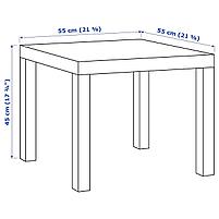 Придиваный столик LACK Лакк, белый 55x55 см, фото 6