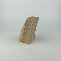 Ножка мебельная, деревянная с изгибом. 12 см