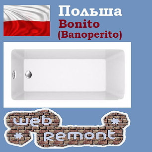 Акриловая ванна Banoperito Delia 180*80  (Ванна + ножки). Польша, фото 2