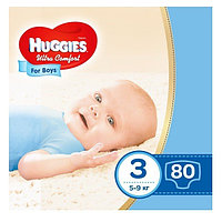 Подгузники для мальчика Huggies Ultra Comfort Mega Pack 3 (5-9кг) 78 шт