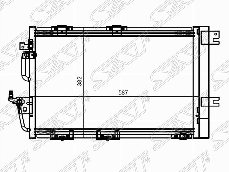 Радиатор кондиционера OPEL ASTRA H 05- /ZAFIRA B 05-