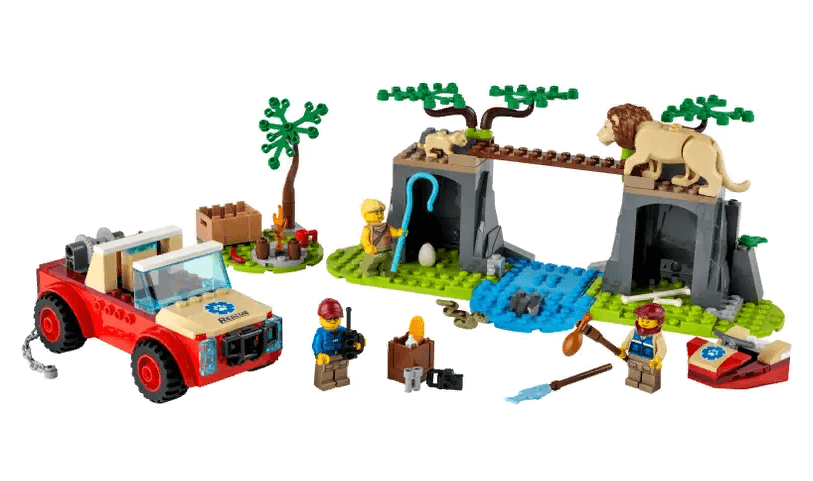 LEGO Город спасательный внедорожник для зверей