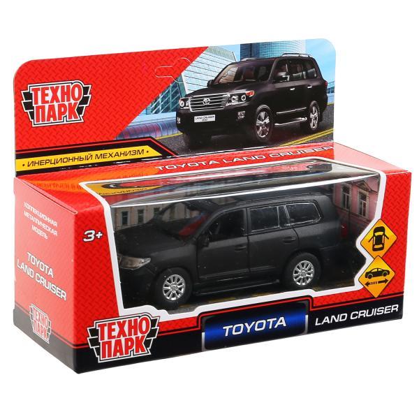 ТехноПарк Металлическая инерционная модель Toyota Land Cruiser, матовый черный, 12 см. - фото 4 - id-p90993839