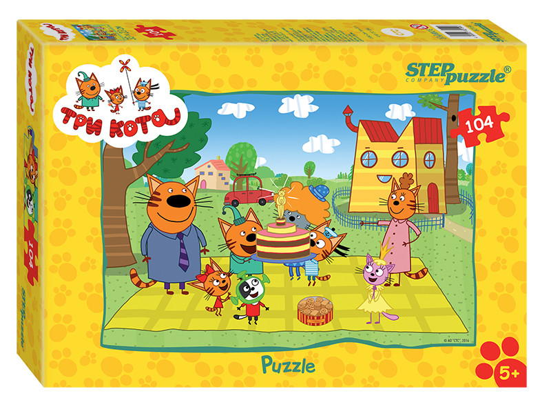 Мозаика "puzzle" 104 "Три кота" (АО "СТС") - фото 1 - id-p90994112