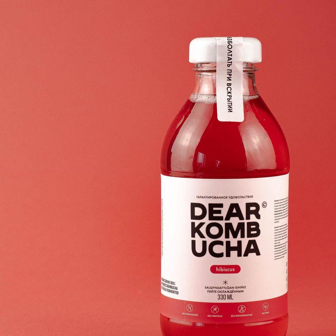 Комбуча "Hibiscus". 330 мл. Dear kombucha
