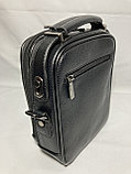 Мужская деловая сумка-барсетка "CANTLOR" (высота 23 см, ширина 18 см, глубина 8 см), фото 4