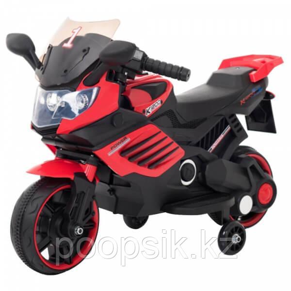 Детский электро мотоцикл Bugati красно-черный
