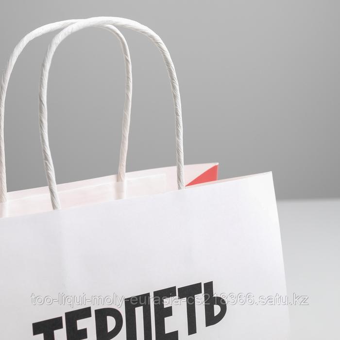 Пакет подарочный «Терпеть тебя не могу», 22 х 22 х 11 см - фото 3 - id-p90996606