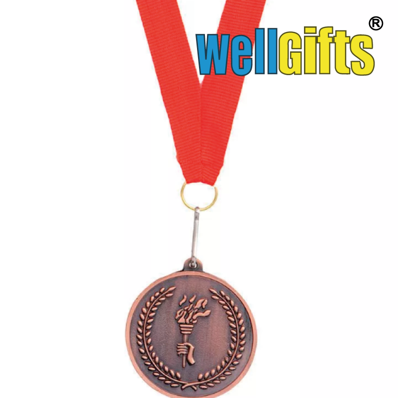 Медаль металлическая бронза с лентой - фото 1 - id-p90997140