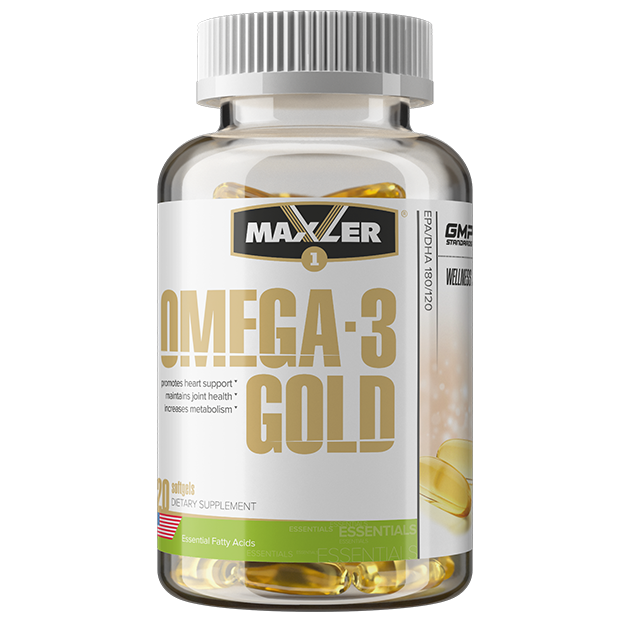 Комплекс Maxler Omega-3 Gold 120 капсул - фото 1 - id-p91017716