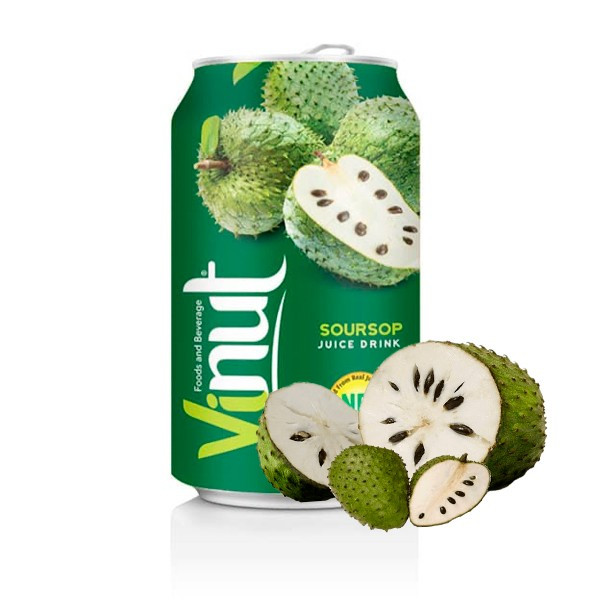 Напиток Vinut Soursop Сметанное яблоко 330ml (24шт-упак) / Вьетнам