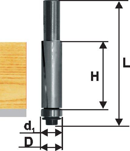 Фреза кромочная прям ф19х25,4мм хв 8мм ДСП