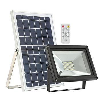 Прожектор на солнечной батарее 50 ватт LED для наружного и внутреннего освещения