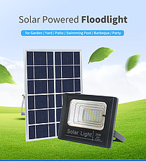 Прожектор с солнечной батареей 60 ватт LED. Прожектор Solar 60 Вт. Автономный прожектор светодиодный, фото 2