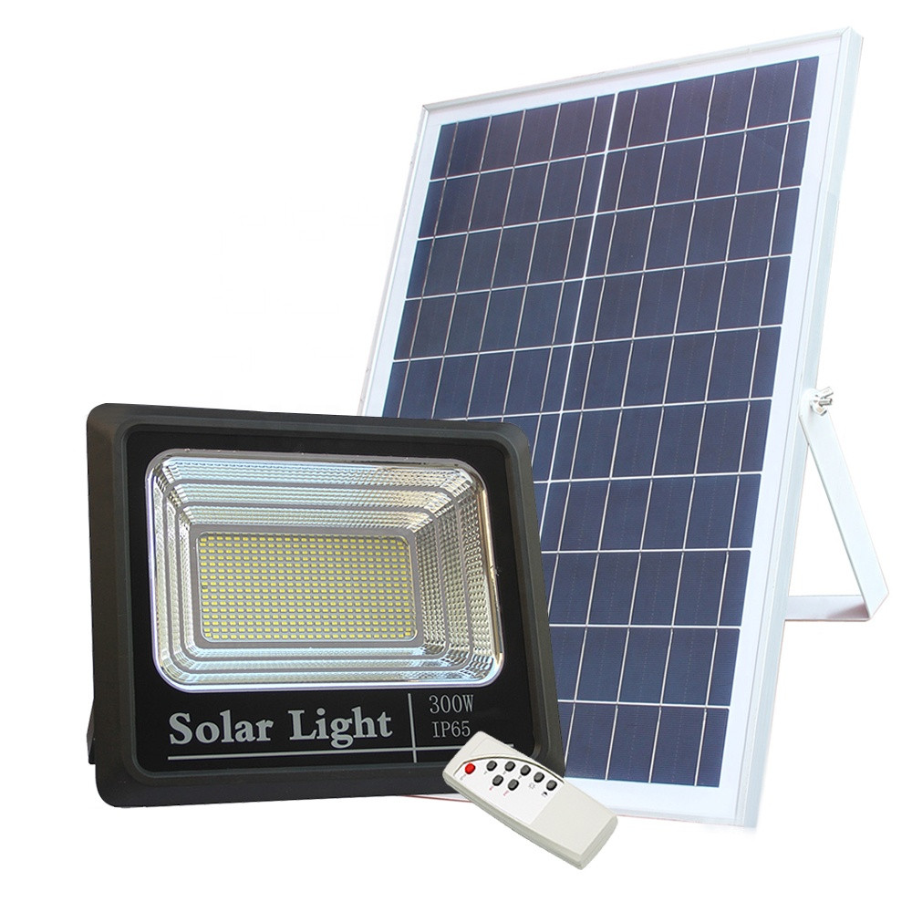 Прожектор на солнечной батарее 300 ватт LED для наружного и внутреннего освещения - фото 1 - id-p79887935