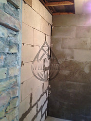 Русская баня во время проведения работ.